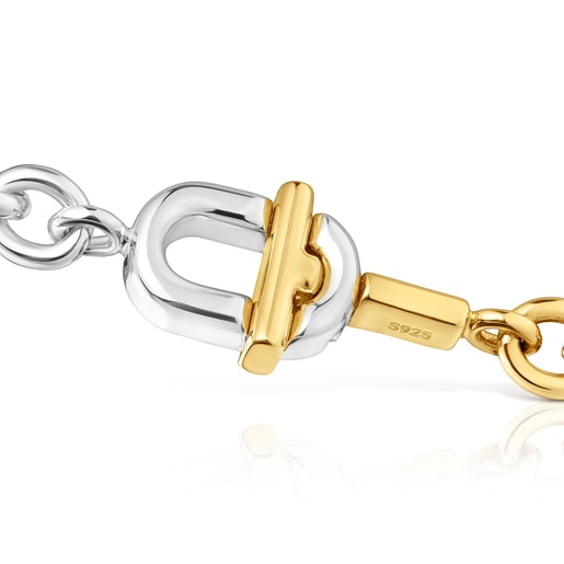 سوار كبير بسلسلة بدرجتَي لون من تشكيلة TOUS MANIFESTO