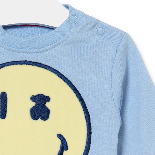 Casual sweatshirt in sky blue