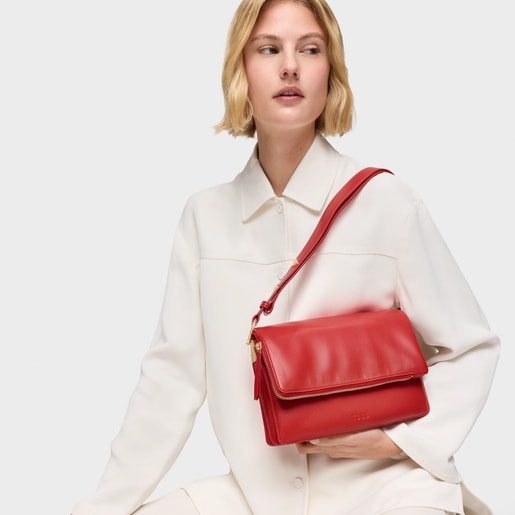 Medium red Crossbody bag TOUS Audree Soft