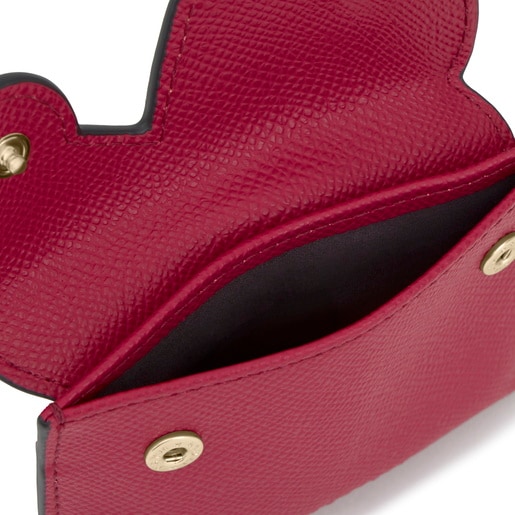 حامل بطاقات وكيس نقود باللون الفوشيا من التشكيلة TOUS Bear