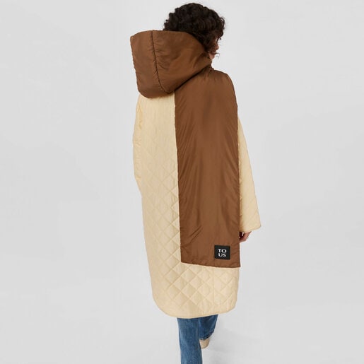 Bufanda con capucha marrón TOUS Balloon Padded