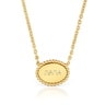 Collana corta con placca in argento placcato oro 18 kt TOUS Mama