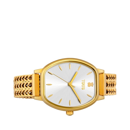 Tous Osier - Zegarek ze stali szlachetnej w kolorze żółtego złota