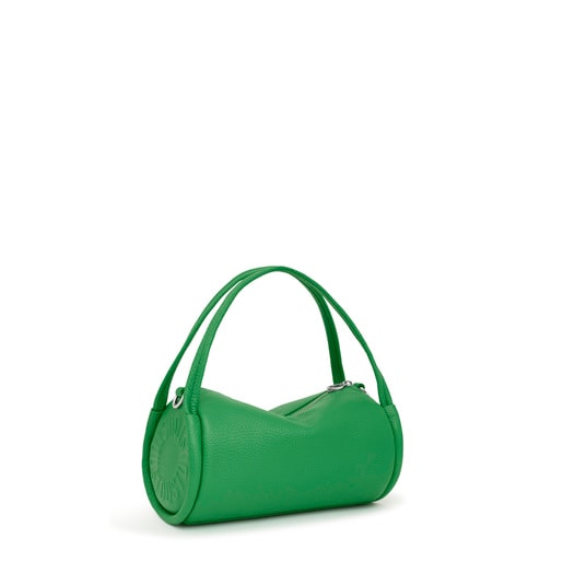 Bolso Duffle pequeño de piel verde TOUS Miranda