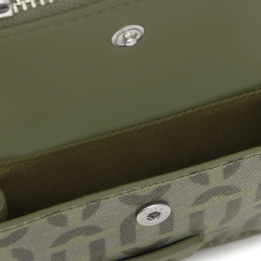 Khaki-colored Change purse-cardholder TOUS Double Way Manifesto