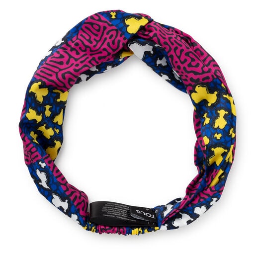 Elastisches Haarband TOUS Lene in Fuchsia mit Leopardenaufdruck