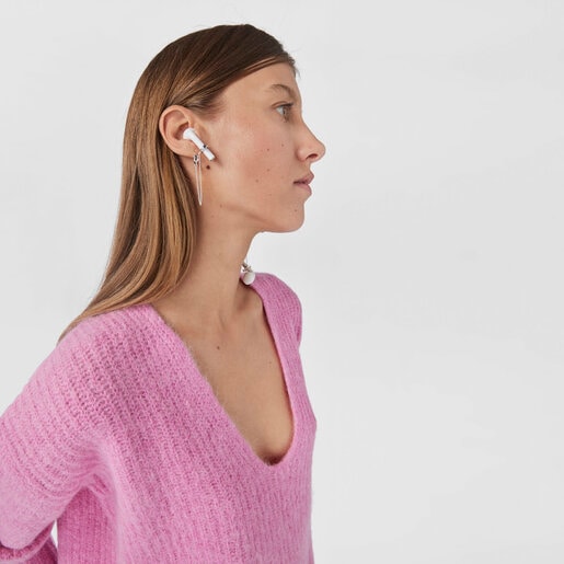 Silver Mini Icons Earrings for airpods