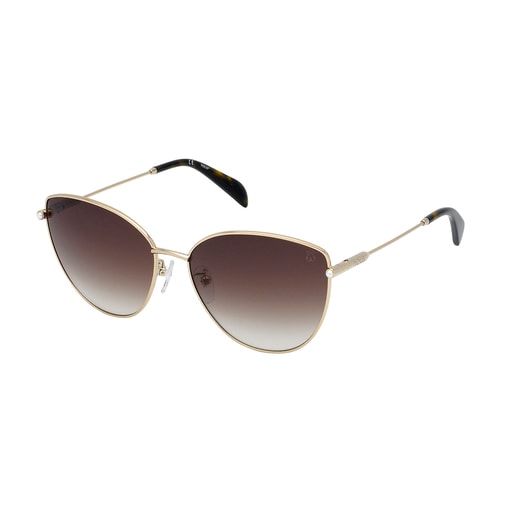 Goldfarbene Sonnenbrille Metal Pearl