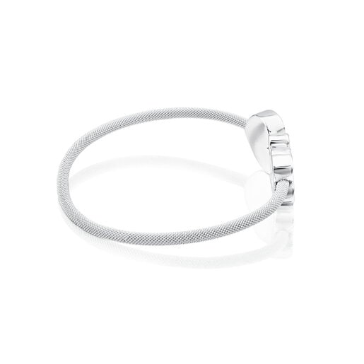 Silver Icon Mesh Bracelet