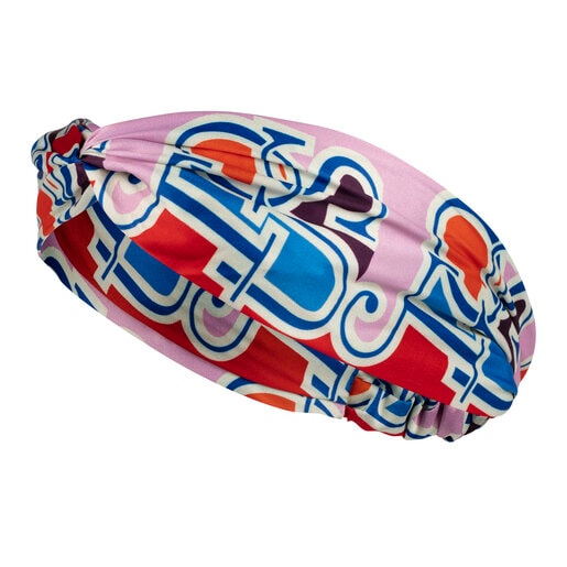Multi-color red elastic TOUS Spinel Petit Headband