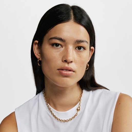 TOUS MANIFESTO chain choker with 18 kt gold plating over silver | TOUS