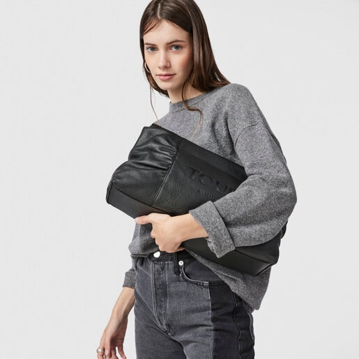 Большая черная сумка-кроссбоди TOUS Empire