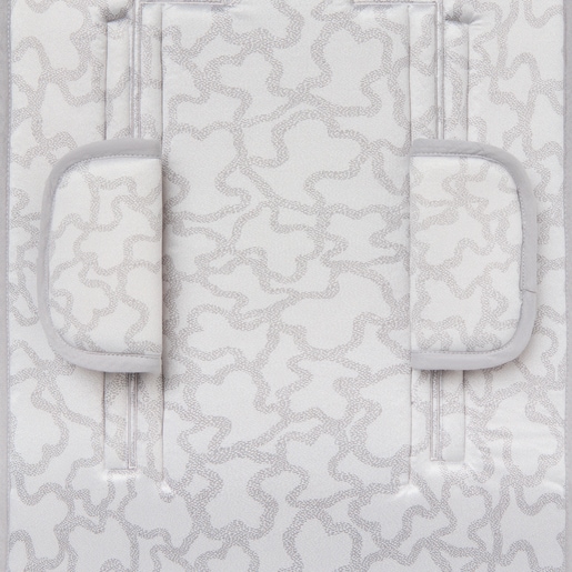 Padded pushchair mat in Kaos grey