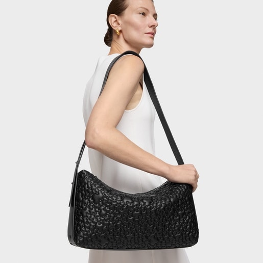 Sac à bandoulière noir TOUS Puffy Bear