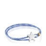 Niebieska elastyczna bransoletka z gwiazdką ze srebra Sweet Dolls