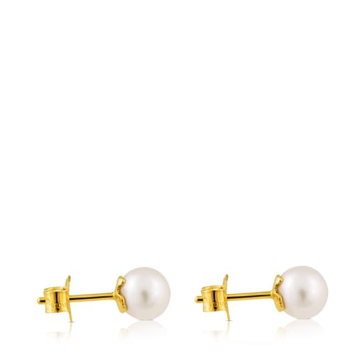 Σκουλαρίκια TOUS Pearls από χρυσό