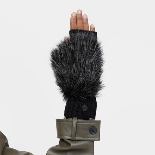 Black Mittens TOUS Carol Warm