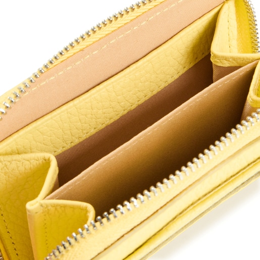 Yellow leather TOUS Balloon Change purse
