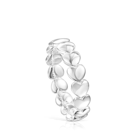 Silver heart Ring with Heart motifs TOUS Mini Icons | TOUS