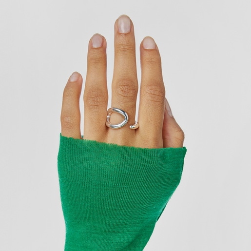 خاتم مفتوح من الفضة من تشكيلة Bent
