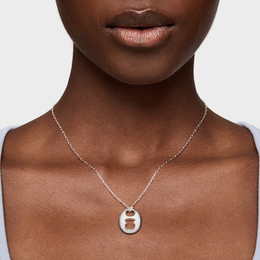 Collar de plata Calabrote Oso