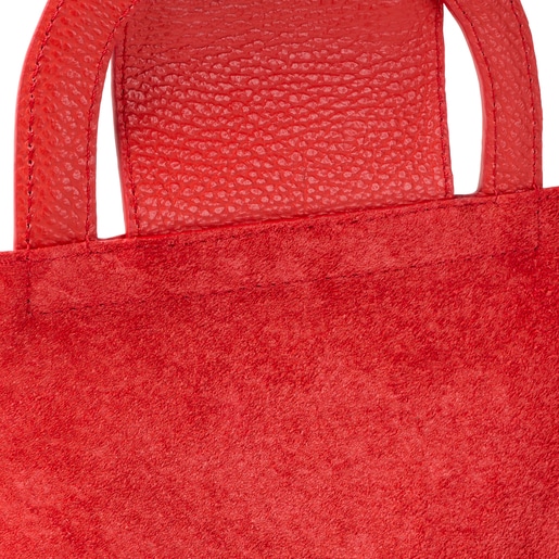 Small red leather Shoulder bag TOUS Dora