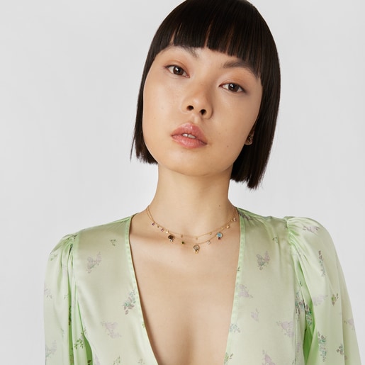 Collar de oro con gemas Virtual Garden