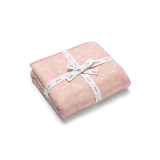 Baby bath cape in Arc pink