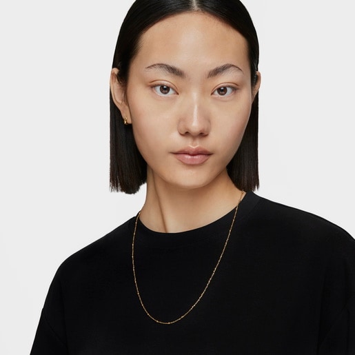 Choker with 18kt gold plating over silver and alternating balls measuring 60 cm TOUS Basics