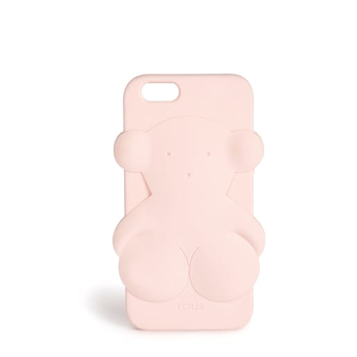 Funda de mòbil iPhone 6 Rubber Bear de color rosa