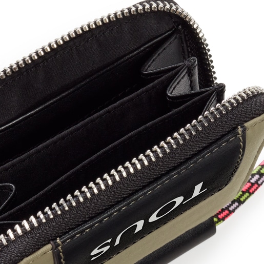 Porte-monnaie TOUS Empire Cotton moyen kaki