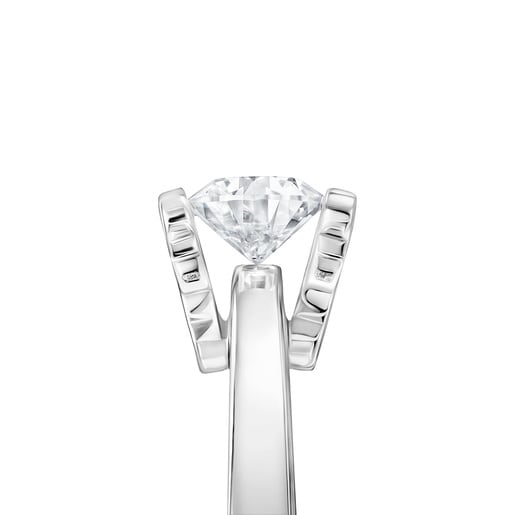 Anillo solitario de platino con diamante creado en laboratorio 0,25 ct Sweet Diamonds LGD