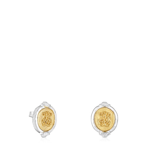 Aretes camafeo bicolor Oceaan