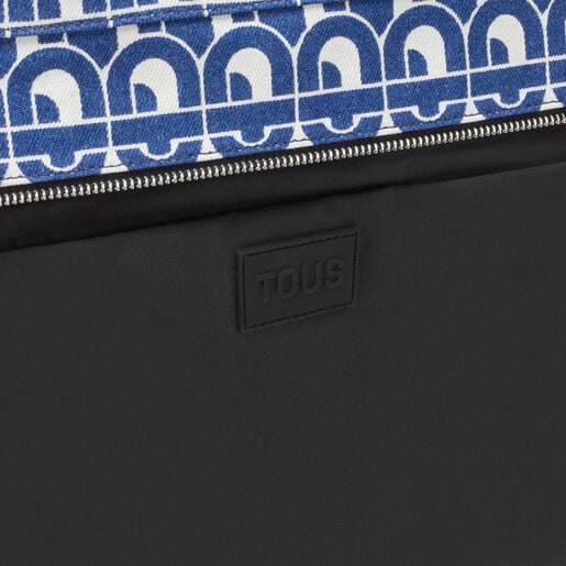 حقيبة أحمال خفيفة من قماش الدنيم باللون الأزرق من تشكيلة TOUS MANIFESTO
