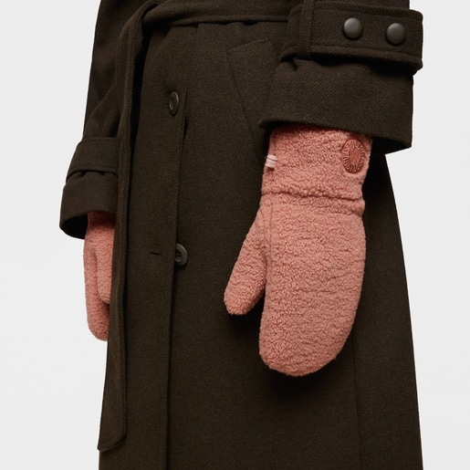 Dark pink Mittens TOUS Faux