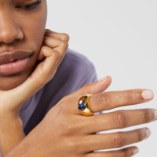 TOUS Vibrant Colors Ring with lapis lazuli and enamel