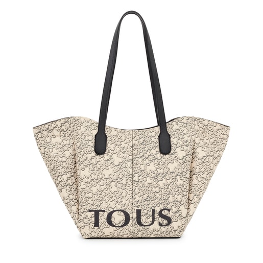 Sac cabas TOUS Kaos Mini Terra grand beige