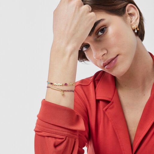 Браслет TOUS Mama из вермеля c драгоценными камнями