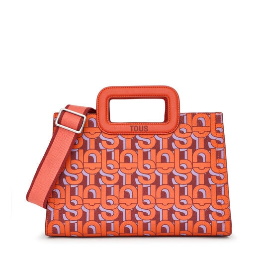 Μεσαίου μεγέθους τσάντα shopper Amaya TOUS MANIFESTO σε πορτοκαλί χρώμα