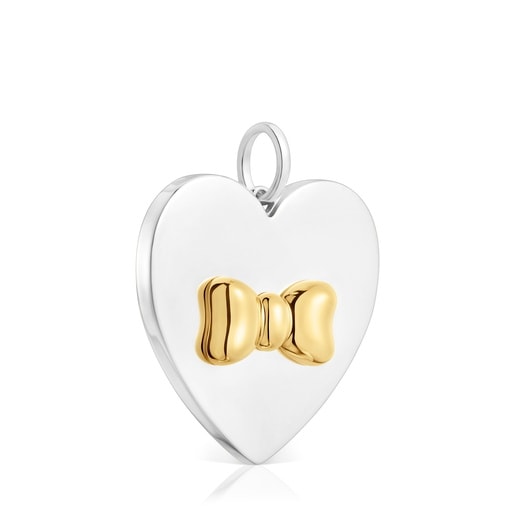 Two-tone bow-motif heart Pendant TOUS Ribbon