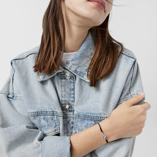 Pulsera de oro blanco Color Kings