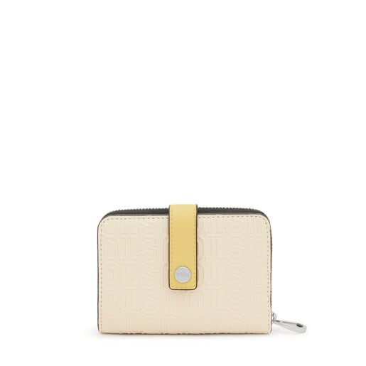 Cartera beige Urbana Logo New