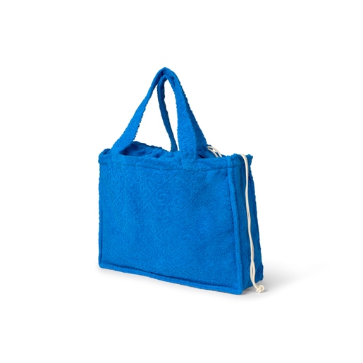 Terry cloth bag in Logo blue