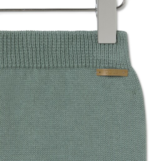 Knitted baby set in Tricot mist stripes