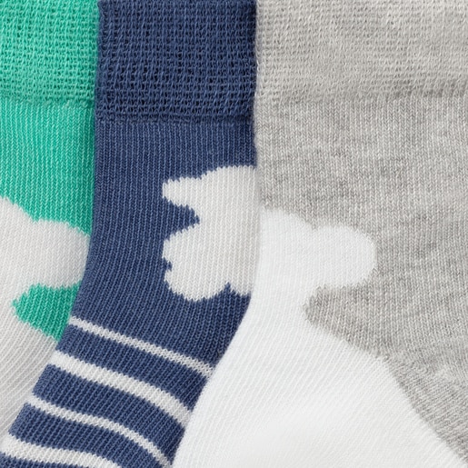 Pack 4 pares de calcetines SSocks Azul Celeste