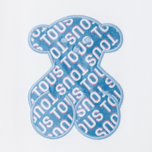 Beach t-shirt in Logo blue