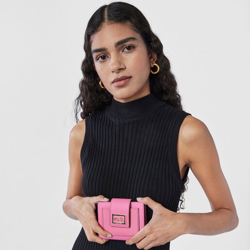 محفظة جيب TOUS Funny صغيرة الحجم باللون الوردي