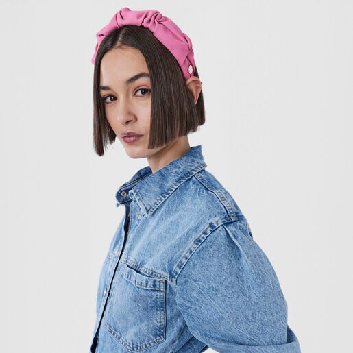 סרט ראש TOUS Net Crochet ורוד