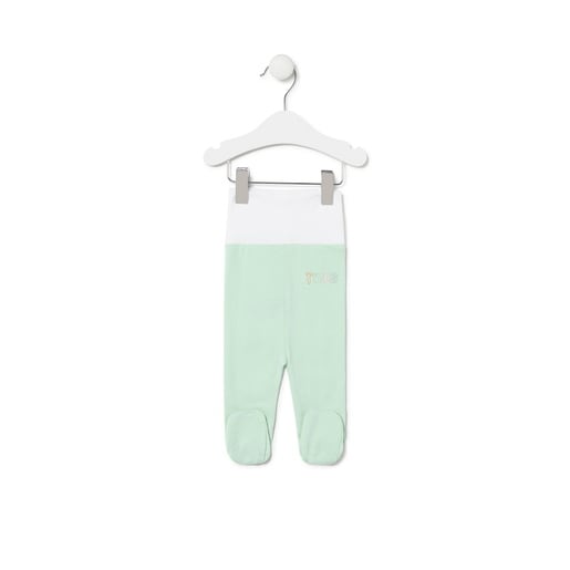 Baby leggings in plain mist
