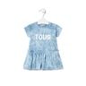 Tie-dye dress in Casual blue